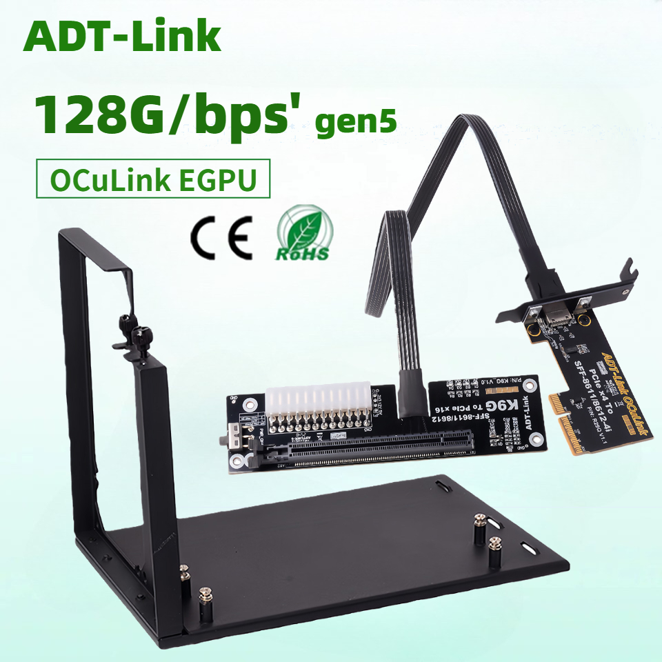 PCIE 5.0 x4 ke OCuLink SFF-861 - Oculink Egpu Mini Pc ulasan dan harga